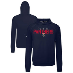 Florida Panthers Levelwear Mandate Carve Tri-Blend Pullover Hoodie - Navy Hoodies