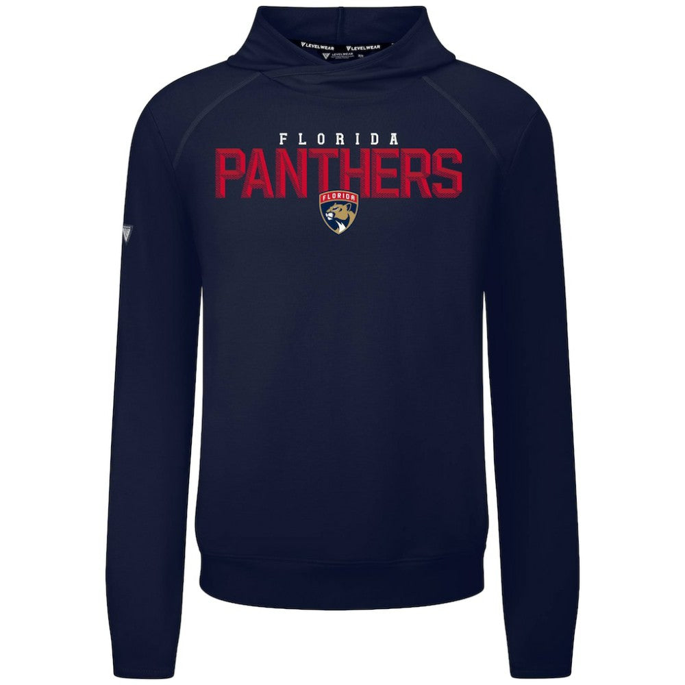 Florida Panthers Levelwear Mandate Carve Tri-Blend Pullover Hoodie - Navy Hoodies