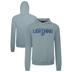 Tampa Bay Lightning Levelwear Mandate Carve Tri-Blend Pullover Hoodie - Gray Hoodies