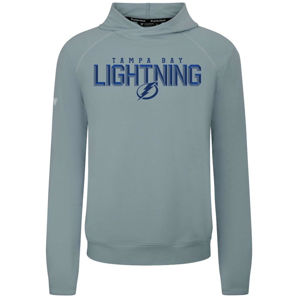 Tampa Bay Lightning Levelwear Mandate Carve Tri-Blend Pullover Hoodie - Gray Hoodies