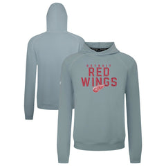 Detroit Red Wings Levelwear Mandate Carve Tri-Blend Pullover Hoodie - Gray Hoodies