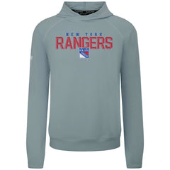 New York Rangers Levelwear Mandate Carve Tri-Blend Pullover Hoodie - Gray Hoodies