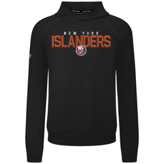 New York Islanders Levelwear Mandate Carve Tri-Blend Pullover Hoodie - Black Hoodies