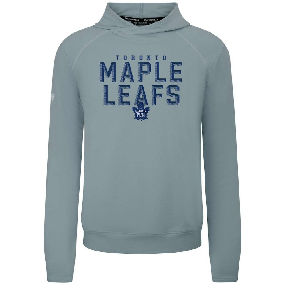 Toronto Maple Leafs Levelwear Mandate Carve Tri-Blend Pullover Hoodie - Gray Hoodies
