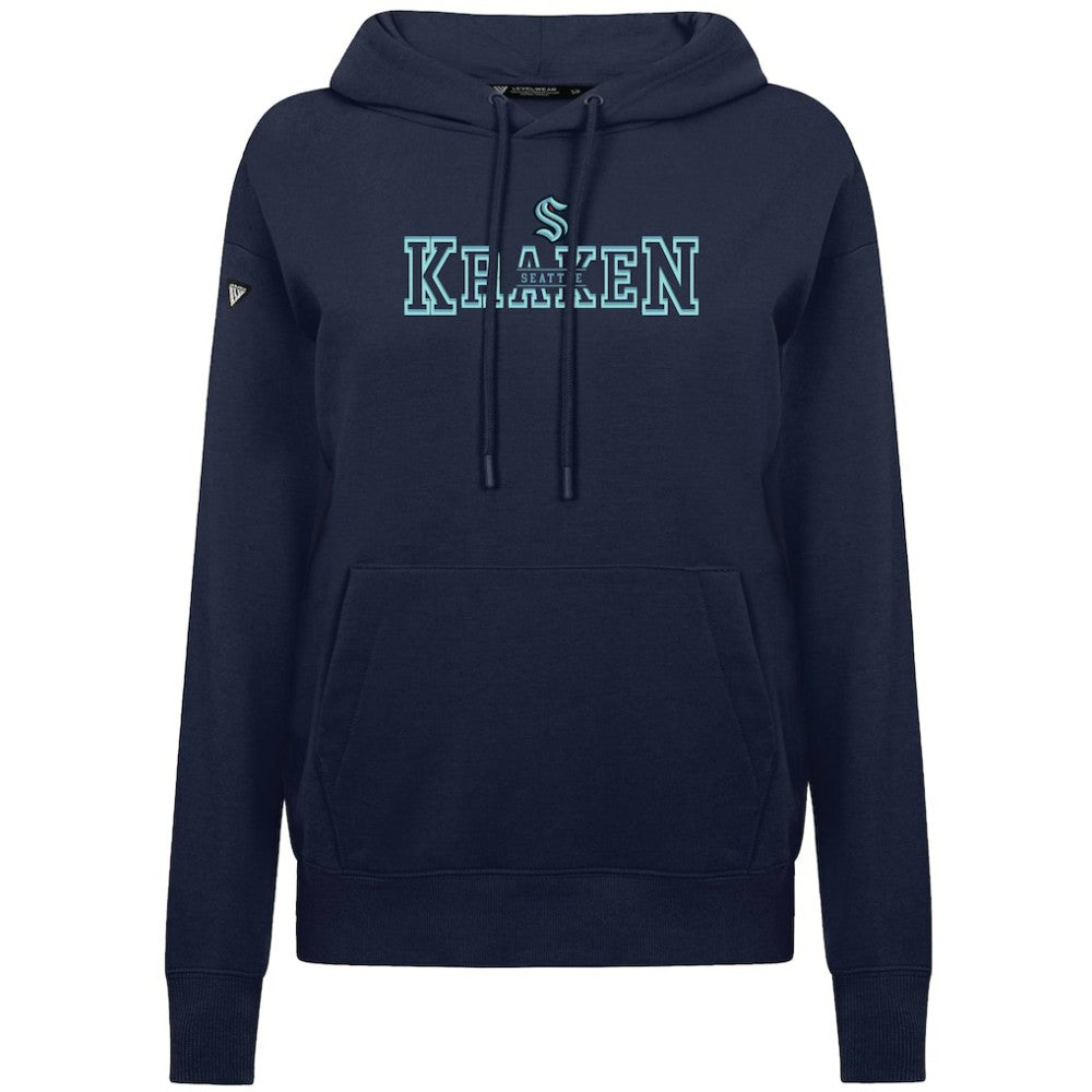 Seattle Kraken Levelwear Women's Adorn Journey Pullover Hoodie - Navy Hoodies