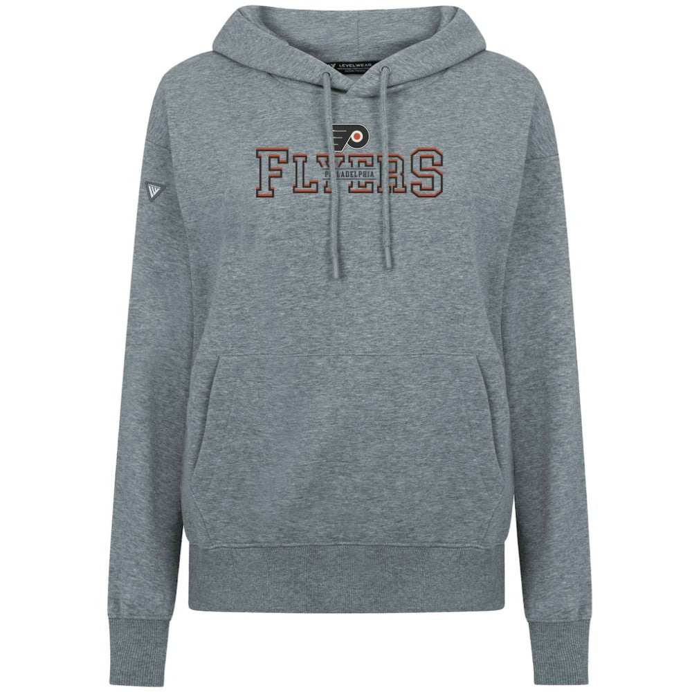Philadelphia Flyers Levelwear Women's Adorn Journey Pullover Hoodie - Gray Hoodies