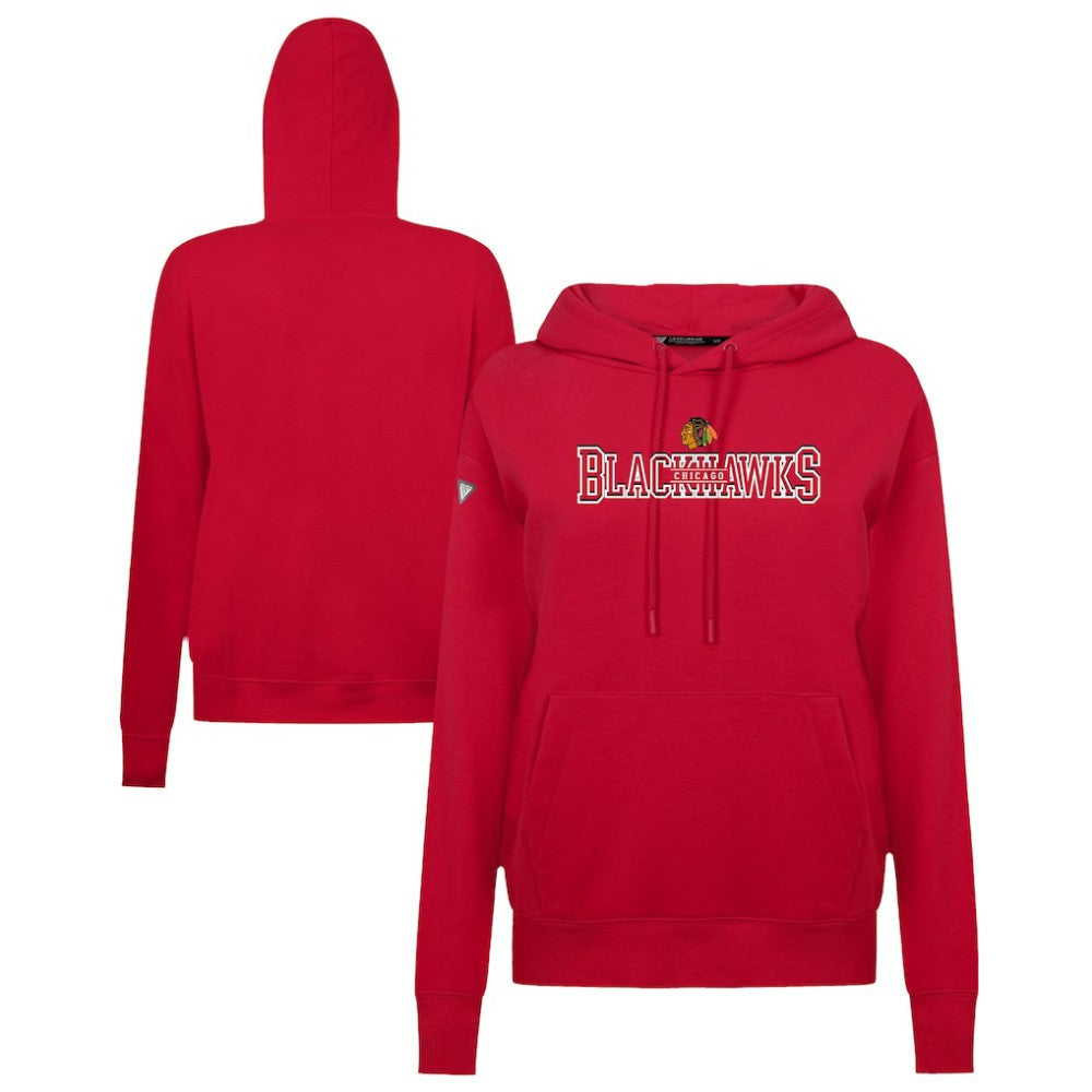 Chicago Blackhawks Levelwear Women's Adorn Journey Pullover Hoodie - Red Hoodies