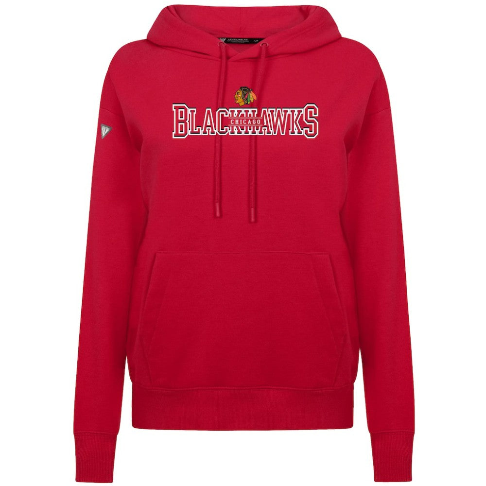 Chicago Blackhawks Levelwear Women's Adorn Journey Pullover Hoodie - Red Hoodies