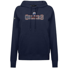 Edmonton Oilers Levelwear Women's Adorn Journey Pullover Hoodie - Navy Hoodies