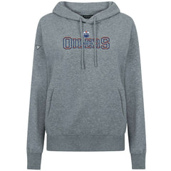 Edmonton Oilers Levelwear Women's Adorn Journey Pullover Hoodie - Gray Hoodies