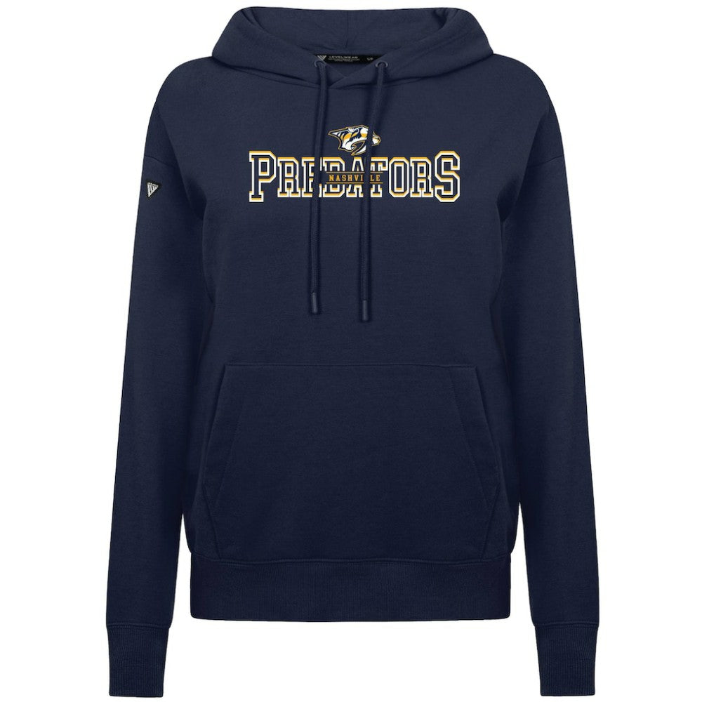 Nashville Predators Levelwear Women's Adorn Journey Pullover Hoodie - Navy Hoodies