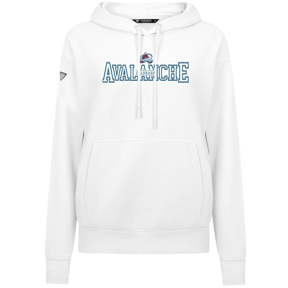 Colorado Avalanche Levelwear Women's Adorn Journey Pullover Hoodie - White Hoodies