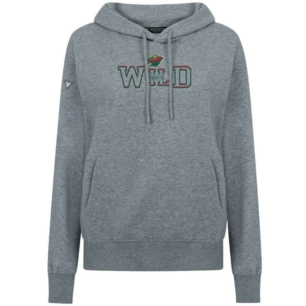 Minnesota Wild Levelwear Women's Adorn Journey Pullover Hoodie - Gray Hoodies