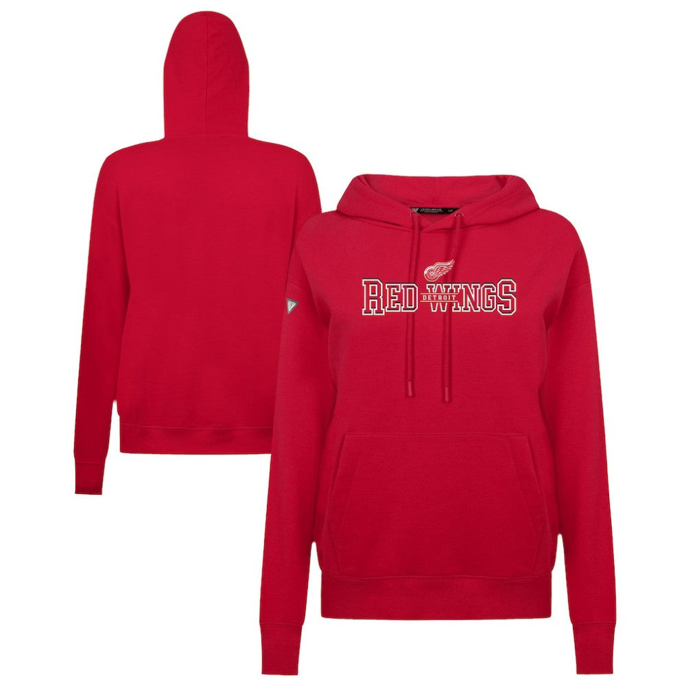 Detroit Red Wings Levelwear Women's Adorn Journey Pullover Hoodie - Red Hoodies