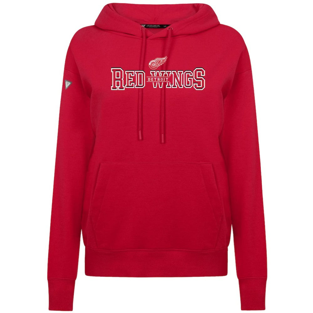 Detroit Red Wings Levelwear Women's Adorn Journey Pullover Hoodie - Red Hoodies