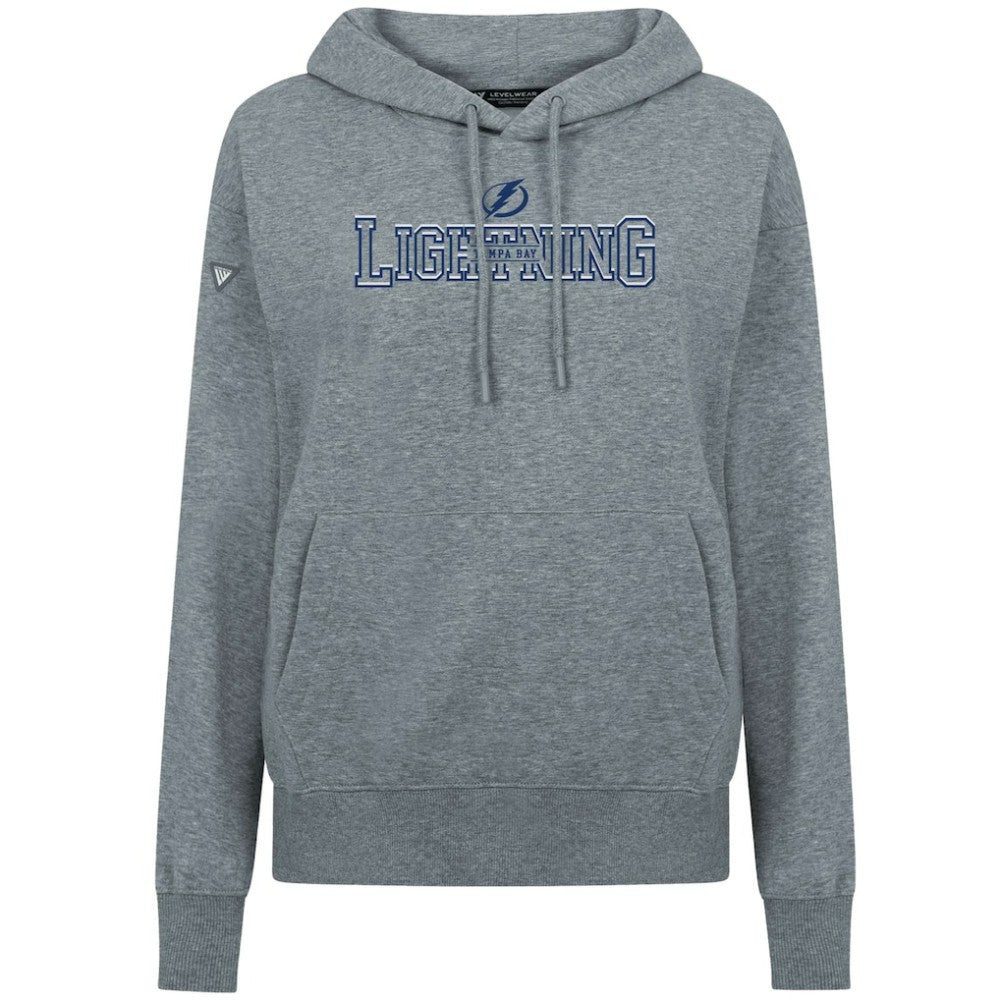 Tampa Bay Lightning Levelwear Women's Adorn Journey Pullover Hoodie - Gray Hoodies