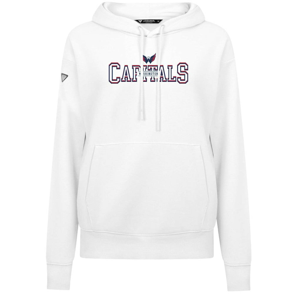 Washington Capitals Levelwear Women's Adorn Journey Pullover Hoodie - White Hoodies