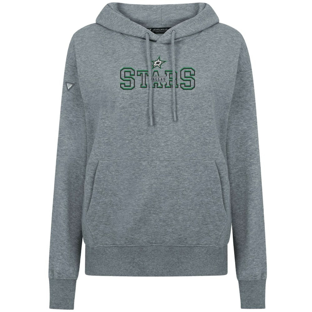 Dallas Stars Levelwear Women's Adorn Journey Pullover Hoodie - Gray Hoodies
