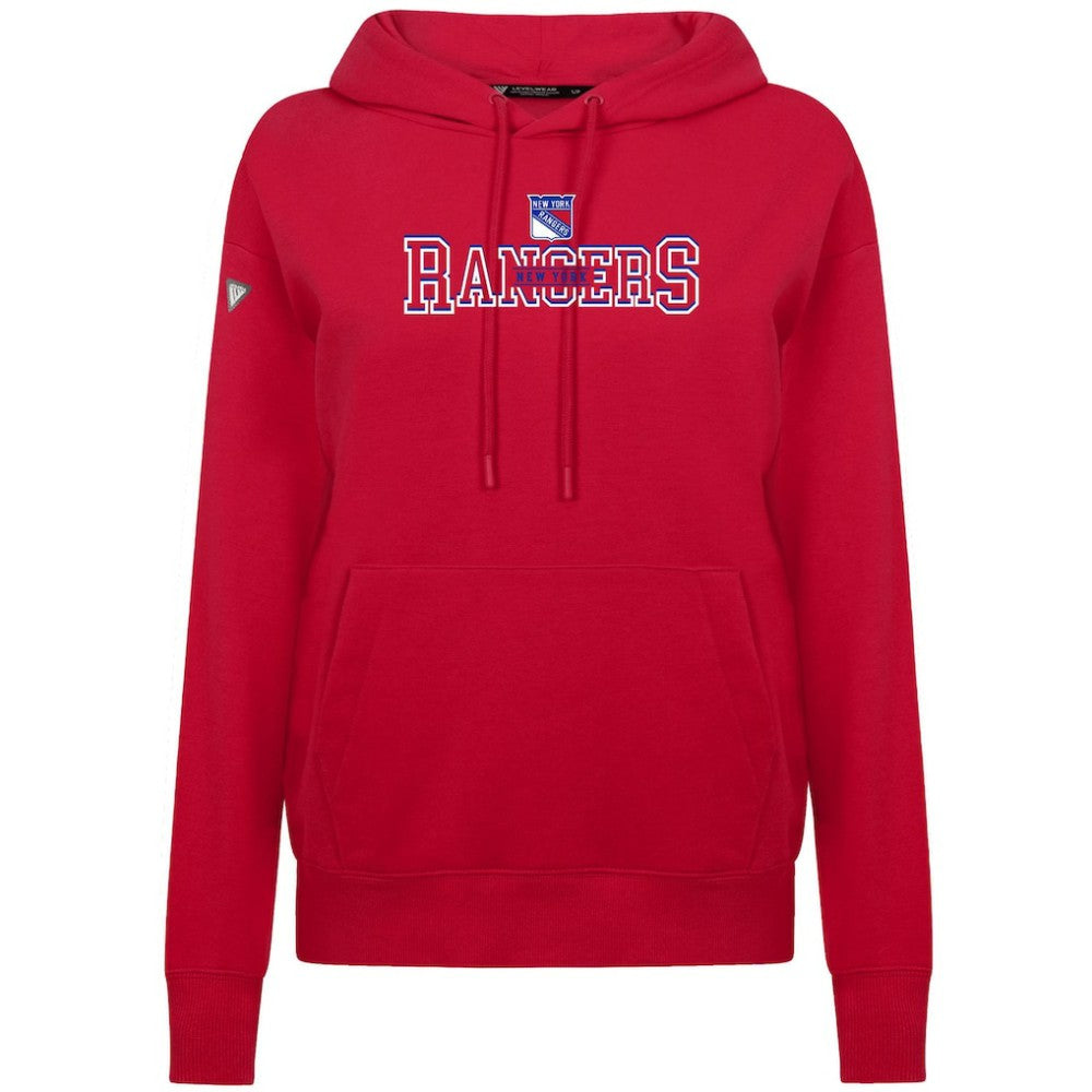 New York Rangers Levelwear Women's Adorn Journey Pullover Hoodie - Red Hoodies