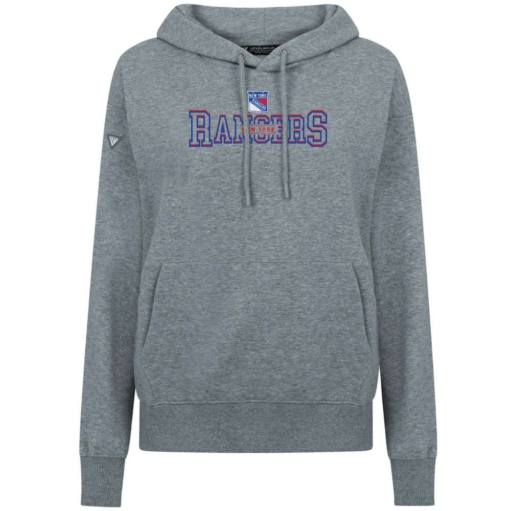 New York Rangers Levelwear Women's Adorn Journey Pullover Hoodie - Gray Hoodies