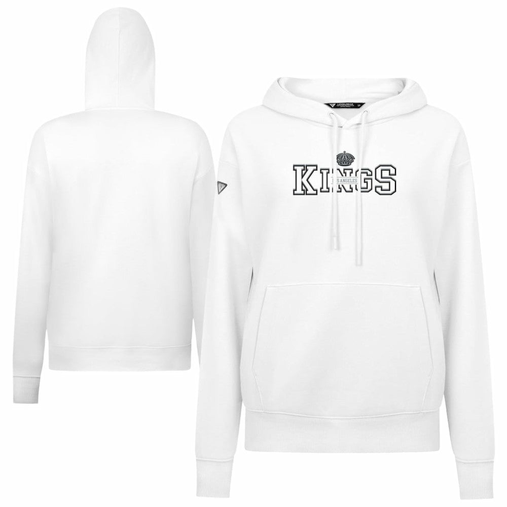 Los Angeles Kings Levelwear Women's Adorn Journey Pullover Hoodie - White Hoodies