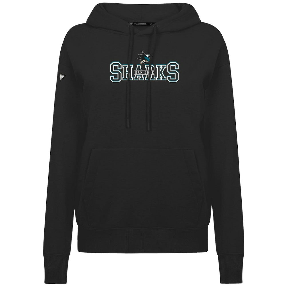 San Jose Sharks Levelwear Women's Adorn Journey Pullover Hoodie - Black Hoodies