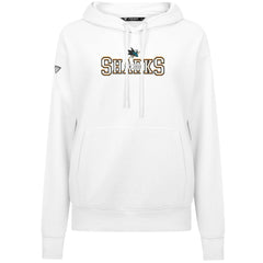 San Jose Sharks Levelwear Women's Adorn Journey Pullover Hoodie - White Hoodies