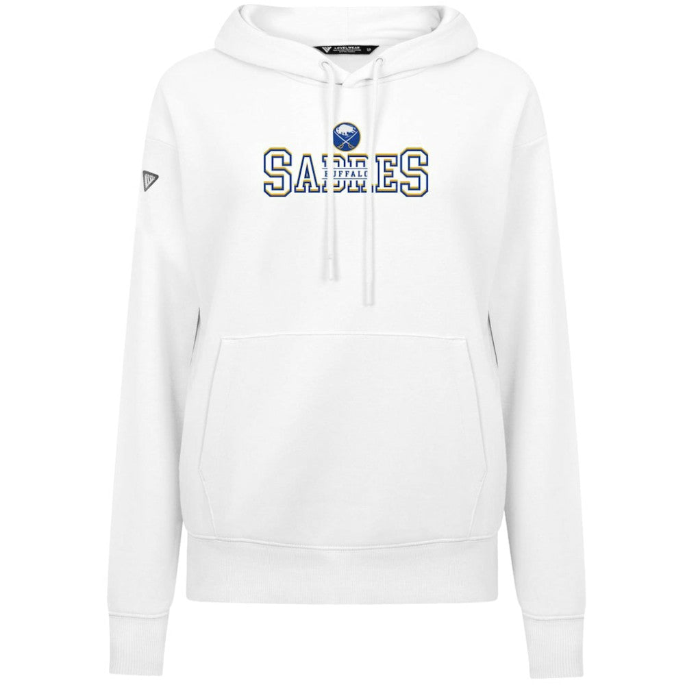 Buffalo Sabres Levelwear Women's Adorn Journey Pullover Hoodie - White Hoodies