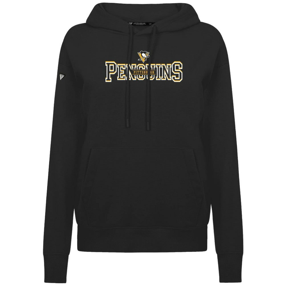 Pittsburgh Penguins Levelwear Women's Adorn Journey Pullover Hoodie - Black Hoodies
