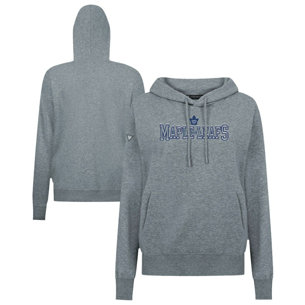 Toronto Maple Leafs Levelwear Women's Adorn Journey Pullover Hoodie - Gray Hoodies