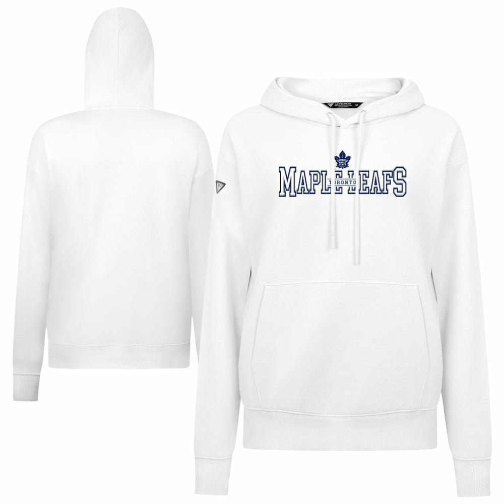 Toronto Maple Leafs Levelwear Women's Adorn Journey Pullover Hoodie - White Hoodies