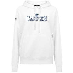 Vancouver Canucks Levelwear Women's Adorn Journey Pullover Hoodie - White Hoodies