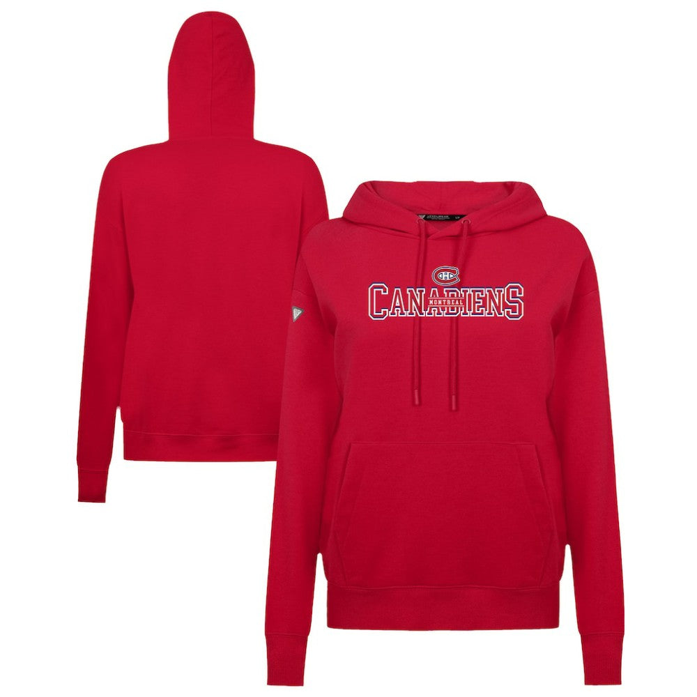 Montreal Canadiens Levelwear Women's Adorn Journey Pullover Hoodie - Red Hoodies