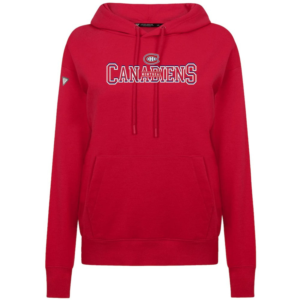 Montreal Canadiens Levelwear Women's Adorn Journey Pullover Hoodie - Red Hoodies