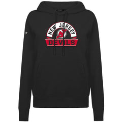 New Jersey Devils Levelwear Women's Adorn Banner Arch Pullover Hoodie - Black Jerseys