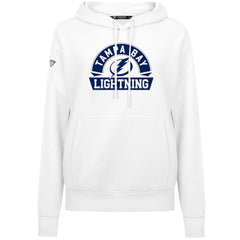 Tampa Bay Lightning Levelwear Women's Adorn Banner Arch Pullover Hoodie - White Hoodies