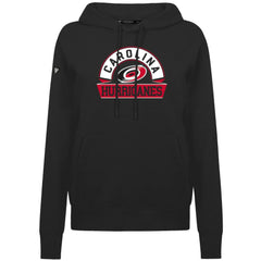 Carolina Hurricanes Levelwear Women's Adorn Banner Arch Pullover Hoodie - Black Hoodies
