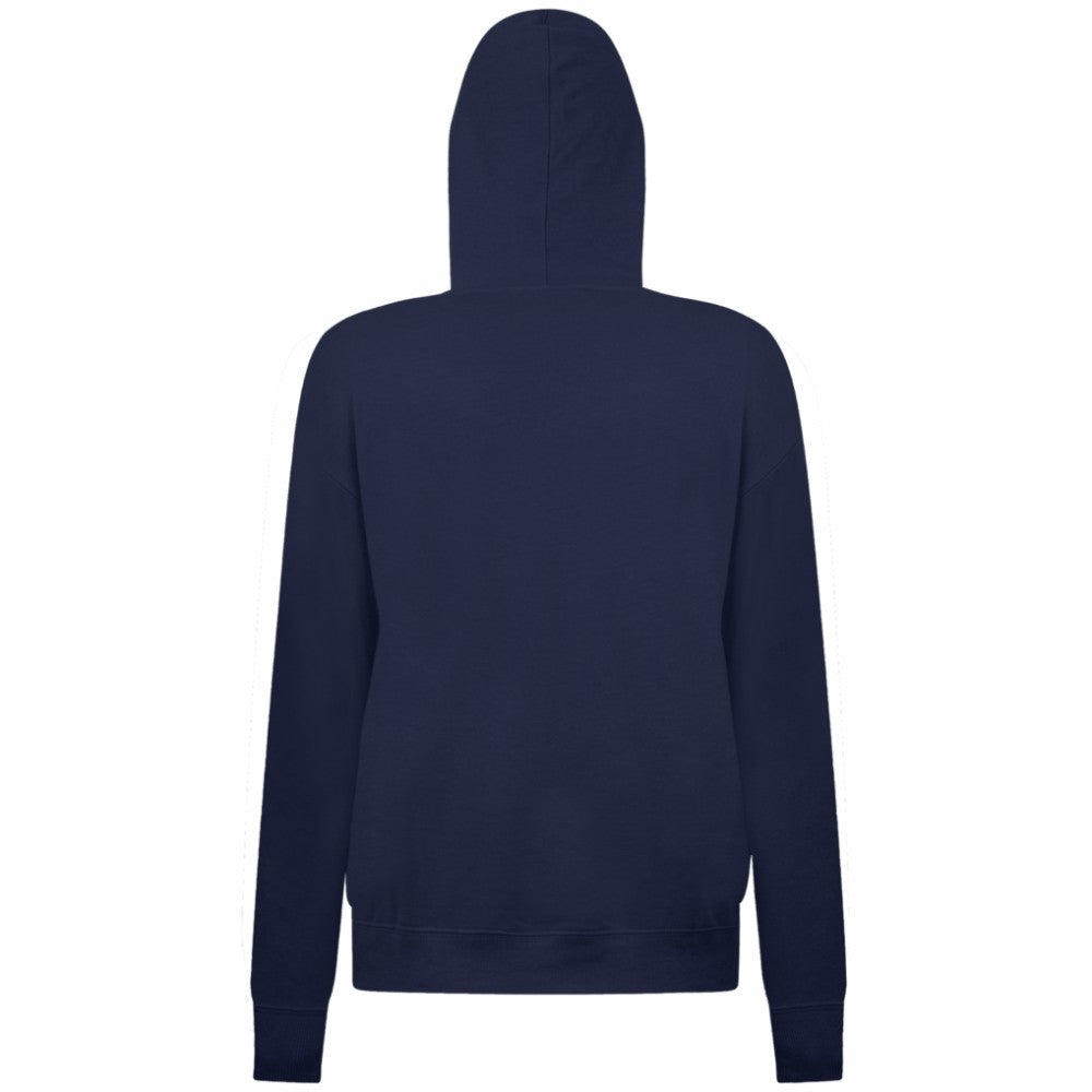 Edmonton Oilers Levelwear Women's Adorn Banner Arch Pullover Hoodie - Navy Hoodies