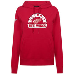 Detroit Red Wings Levelwear Women's Adorn Banner Arch Pullover Hoodie - Red Hoodies