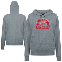 Detroit Red Wings Levelwear Women's Adorn Banner Arch Pullover Hoodie - Gray Hoodies