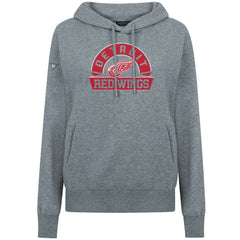 Detroit Red Wings Levelwear Women's Adorn Banner Arch Pullover Hoodie - Gray Hoodies