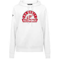 Detroit Red Wings Levelwear Women's Adorn Banner Arch Pullover Hoodie - White Hoodies