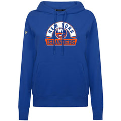 New York Islanders Levelwear Women's Adorn Banner Arch Pullover Hoodie - Royal Hoodies