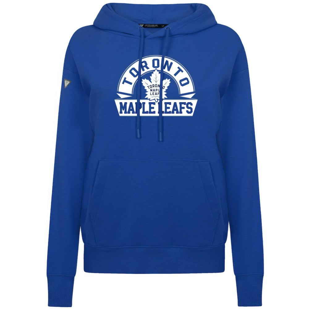 Toronto Maple Leafs Levelwear Women's Adorn Banner Arch Pullover Hoodie - Royal Hoodies