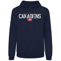 Montreal Canadiens Levelwear Podium Carve Pullover Hoodie - Navy Hoodies