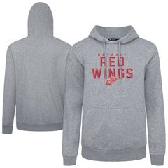 Detroit Red Wings Levelwear Podium Carve Pullover Hoodie - Gray Hoodies