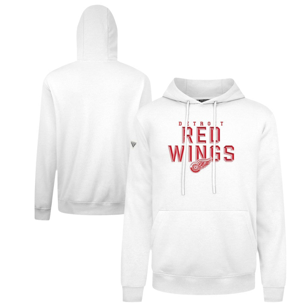 Detroit Red Wings Levelwear Podium Carve Pullover Hoodie - White Hoodies