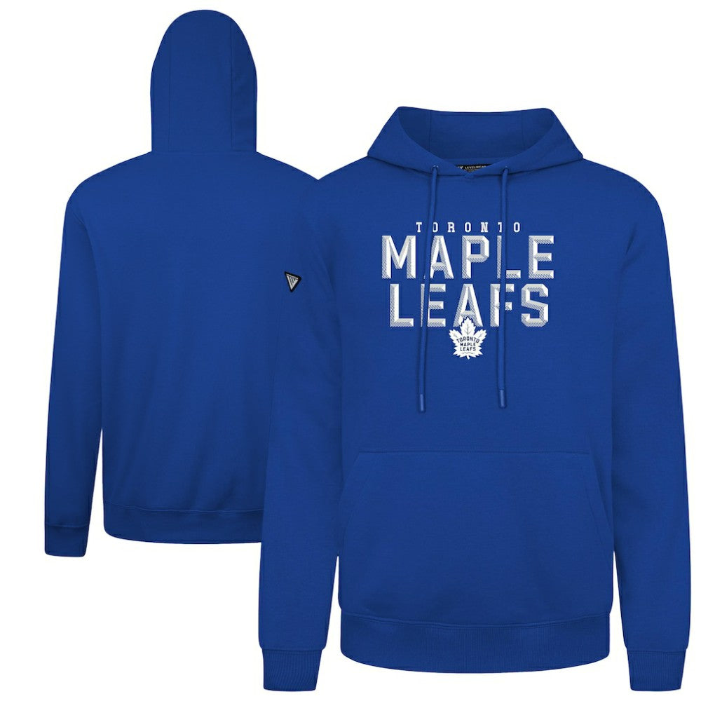 Toronto Maple Leafs Levelwear Podium Carve Pullover Hoodie - Royal Hoodies