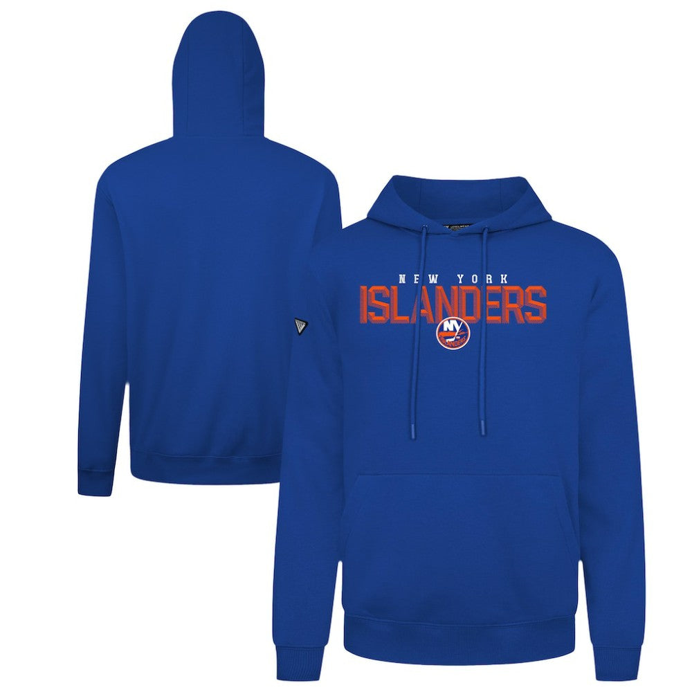 New York Islanders Levelwear Podium Carve Pullover Hoodie - Royal Hoodies