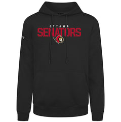 Ottawa Senators Levelwear Podium Carve Pullover Hoodie - Black Hoodies